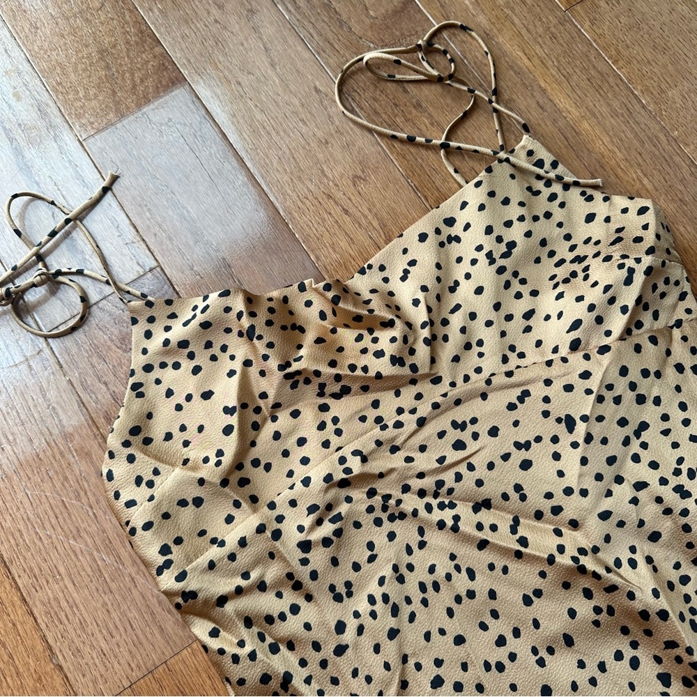 NWT Verge Girl Cheetah Silk Dress - Picture 2 of 6